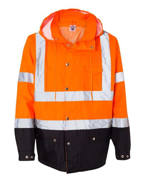 Kishigo Storm Cover Waterproof Rain Jacket RWJ102-103