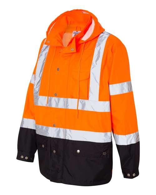 Kishigo Storm Cover Waterproof Rain Jacket RWJ102-103
