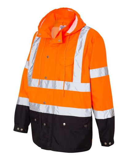 Kishigo Storm Cover Waterproof Rain Jacket RWJ102-103