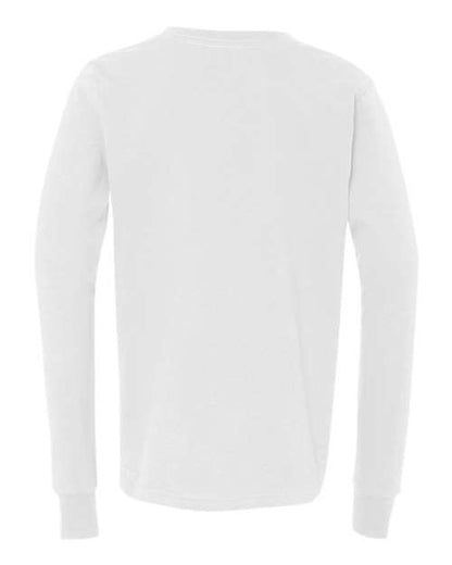 BELLA + CANVAS Youth Jersey Long Sleeve Tee 3501Y Custom Embroidered Business Logo