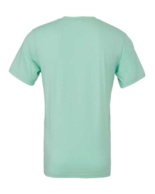 BELLA + CANVAS Jersey Tee 3001 Mint Custom Embroidered Business Logo