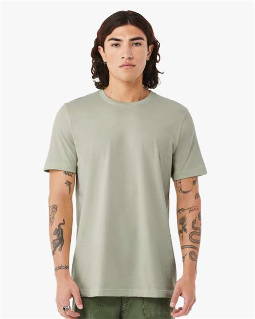 Custom Embroidered  BELLA + CANVAS Jersey Tee 3001 Thyme