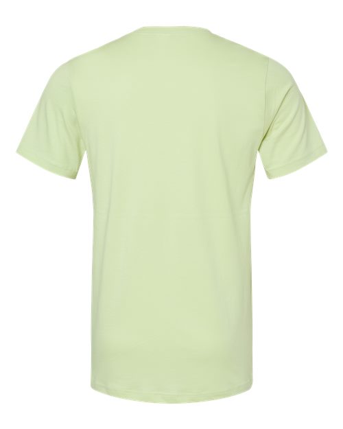 BELLA + CANVAS Jersey Tee 3001 Spring Green Custom Embroidered Business Logo