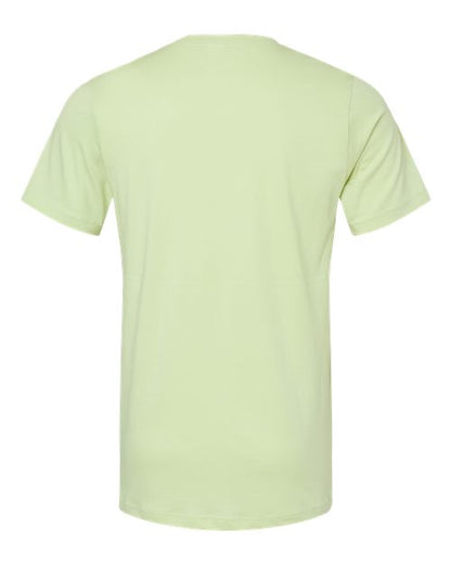 BELLA + CANVAS Jersey Tee 3001 Spring Green Custom Embroidered Business Logo