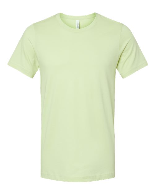 BELLA + CANVAS Jersey Tee 3001 Spring Green Custom Embroidered Business Logo