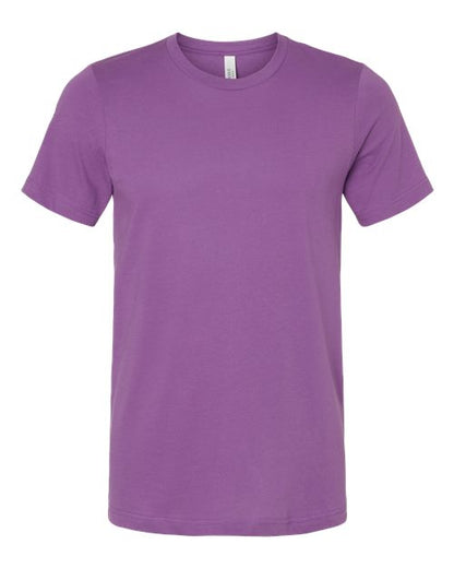 BELLA + CANVAS Jersey Tee 3001 Royal Purple Custom Embroidered Business Logo