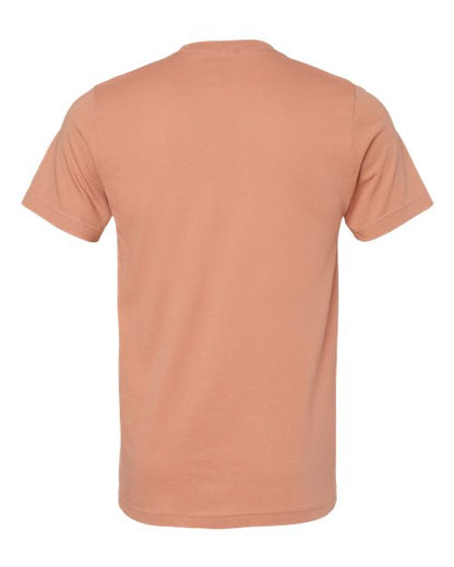 BELLA + CANVAS Jersey Tee 3001 Terracotta Custom Embroidered Business Logo