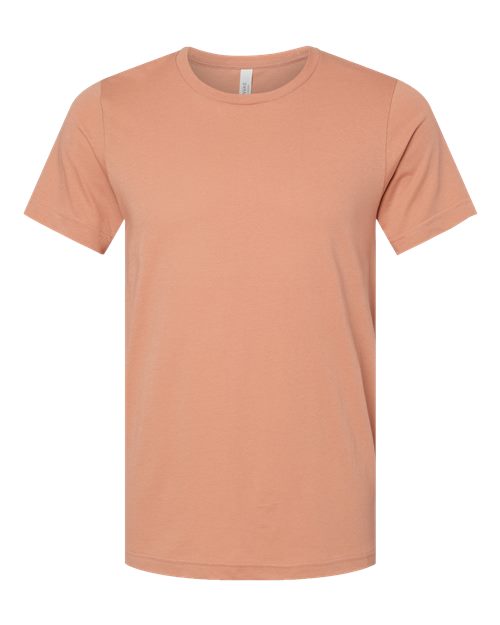 BELLA + CANVAS Jersey Tee 3001 Terracotta Custom Embroidered Business Logo