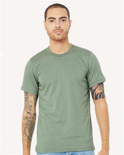 BELLA + CANVAS Jersey Tee 3001 Sage Custom Embroidered Business Logo