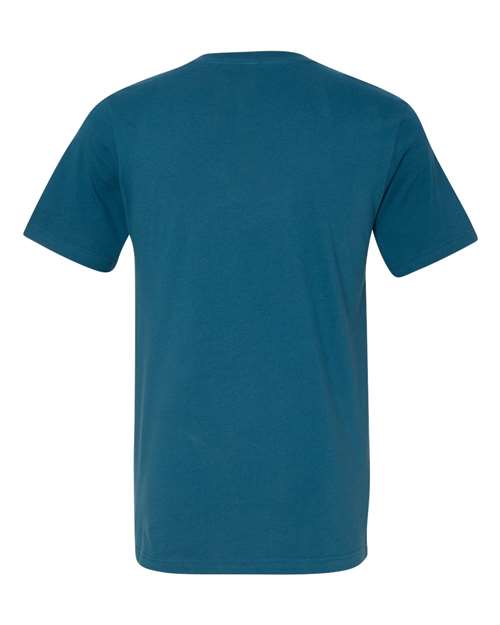 BELLA + CANVAS Jersey V-Neck Tee 3005 Deep Teal Custom Embroidered Business Logo