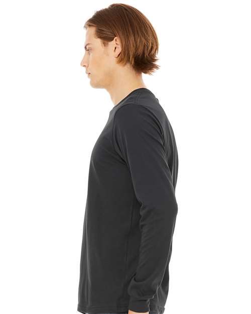 BELLA + CANVAS Jersey Long Sleeve Tee 3501 Dark Grey