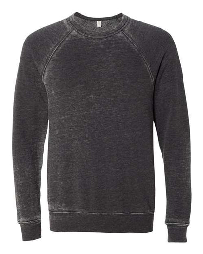 BELLA + CANVAS Sponge Fleece Raglan Crewneck Sweatshirt 3901 Custom Embroidered Business Logo