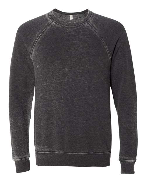 BELLA + CANVAS Sponge Fleece Raglan Crewneck Sweatshirt 3901 Custom Embroidered Business Logo