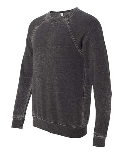 BELLA + CANVAS Sponge Fleece Raglan Crewneck Sweatshirt 3901 Custom Embroidered Business Logo