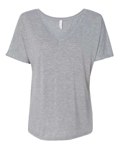 BELLA + CANVAS Women’s Slouchy V-Neck Tee 8815 Custom Embroidered Business Logo