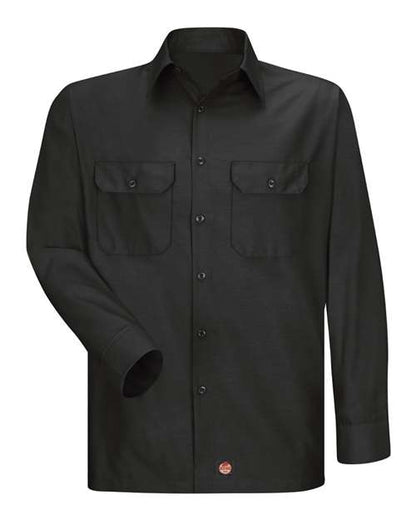 Red Kap Ripstop Long Sleeve Shirt SY50 Custom Embroidered Business Logo