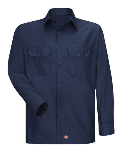 Red Kap Ripstop Long Sleeve Shirt SY50 Custom Embroidered Business Logo