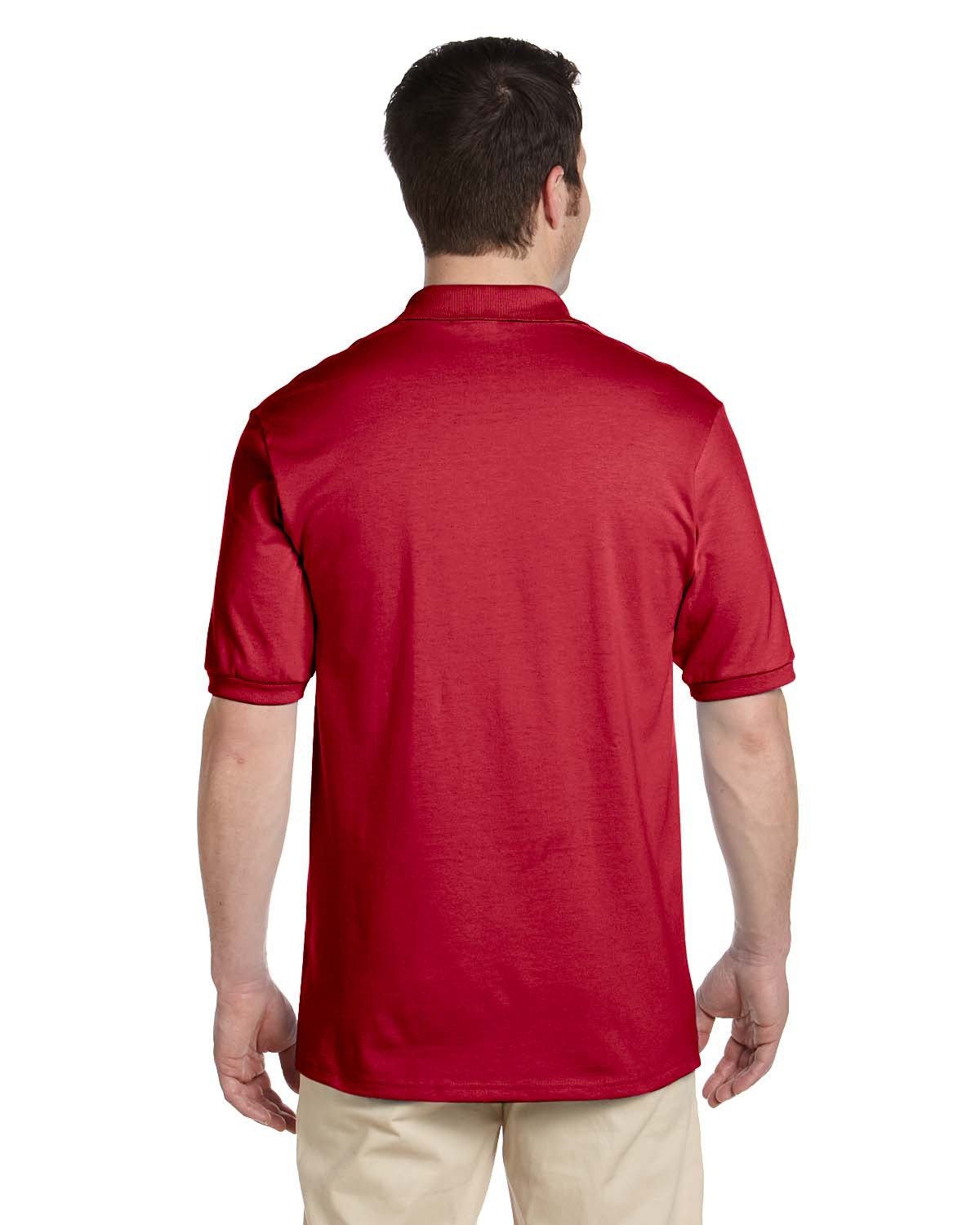 Jerzees Adult SpotShield™ Jersey Polo 437 TRUE RED