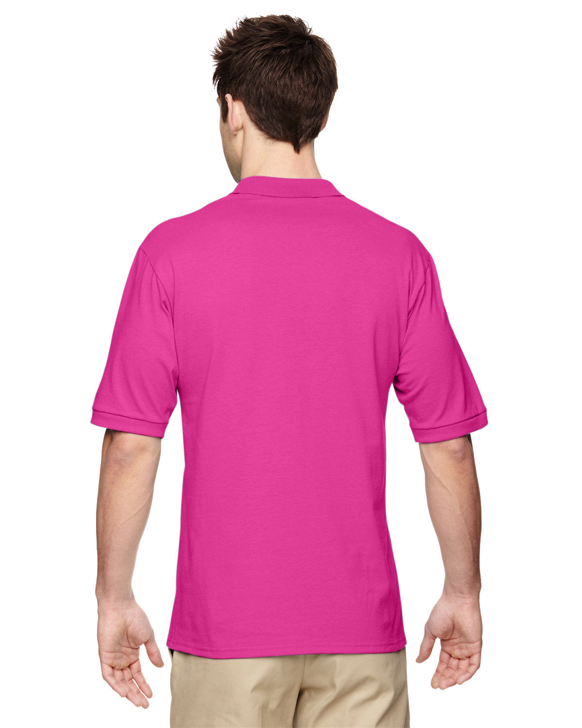 Jerzees Adult SpotShield™ Jersey Polo 437 CYBER PINK