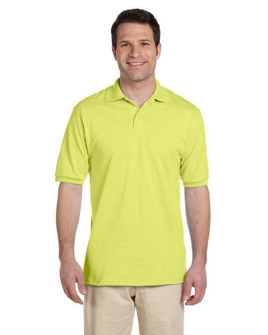 Jerzees Adult SpotShield™ Jersey Polo 437 SAFETY GREEN