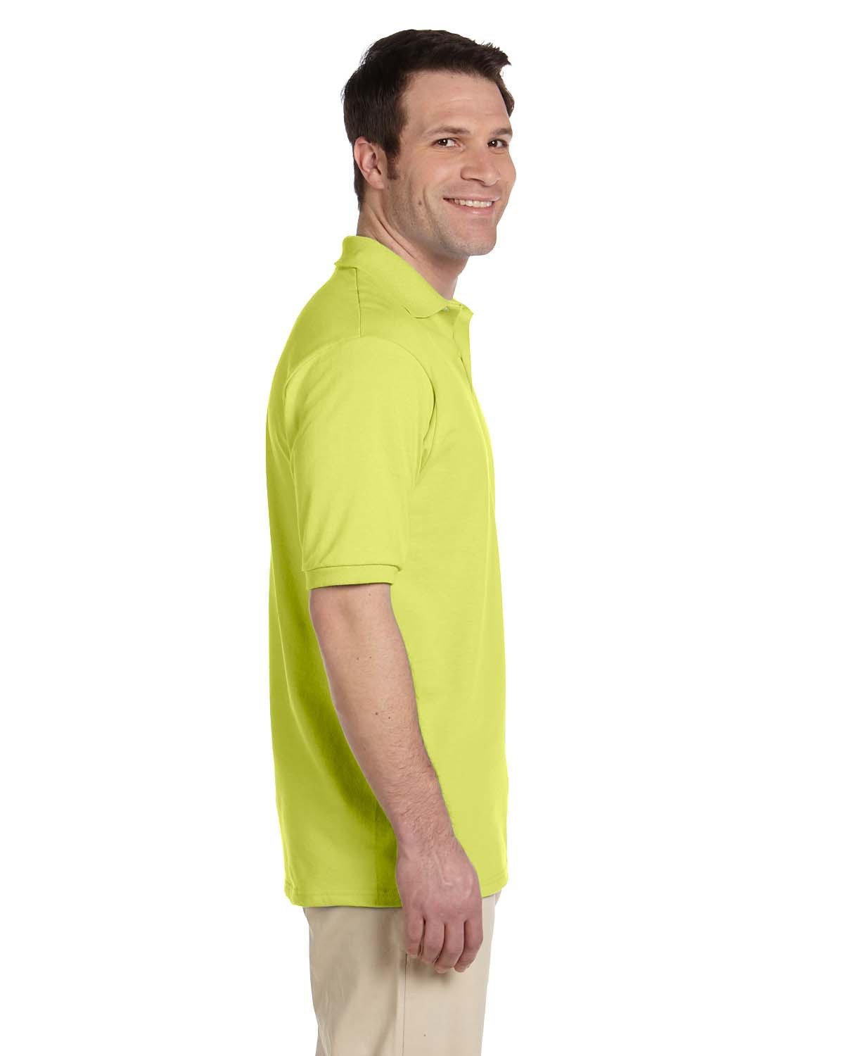 Jerzees Adult SpotShield™ Jersey Polo 437 SAFETY GREEN