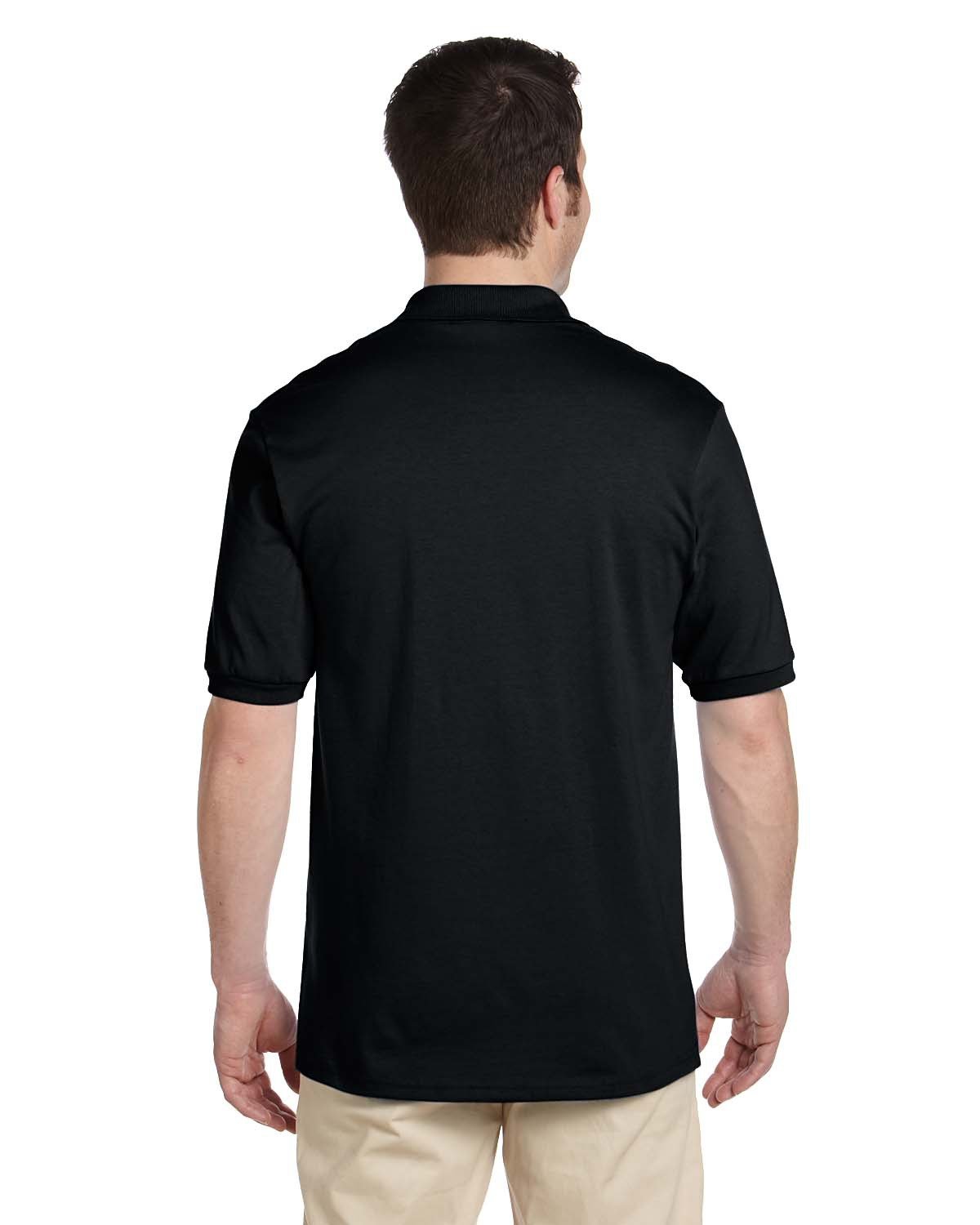 Jerzees Adult SpotShield™ Jersey Polo 437 BLACK