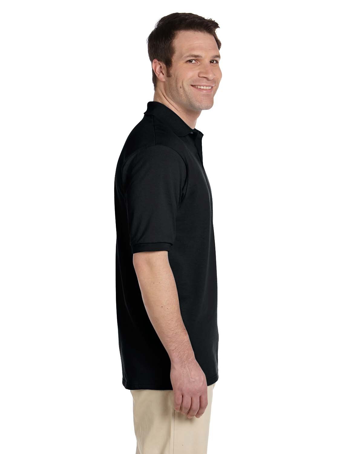 Jerzees Adult SpotShield™ Jersey Polo 437 BLACK