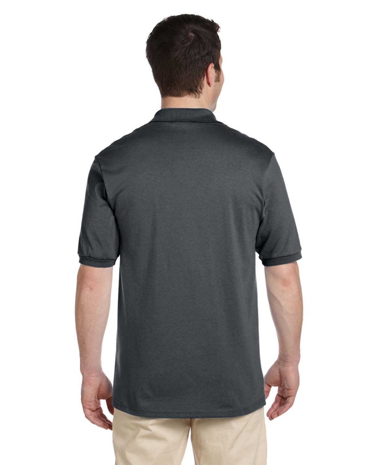 Jerzees Adult SpotShield™ Jersey Polo 437 CHARCOAL GREY