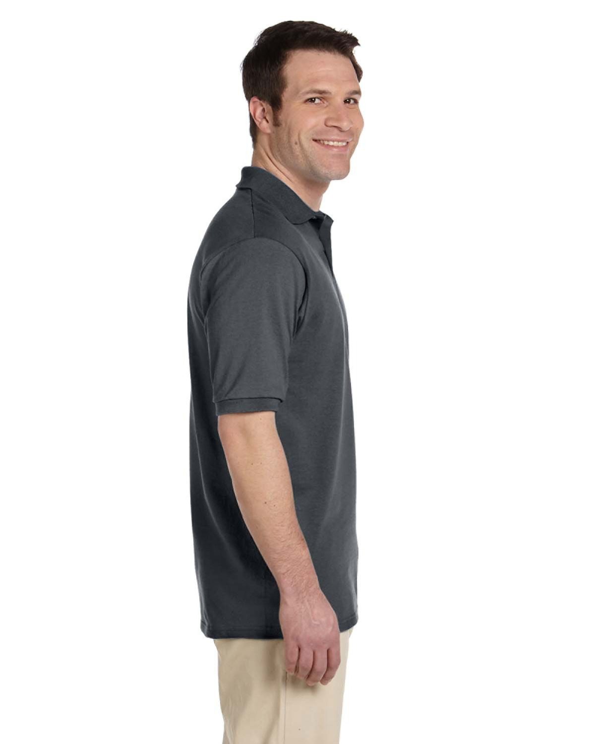 Jerzees Adult SpotShield™ Jersey Polo 437 CHARCOAL GREY