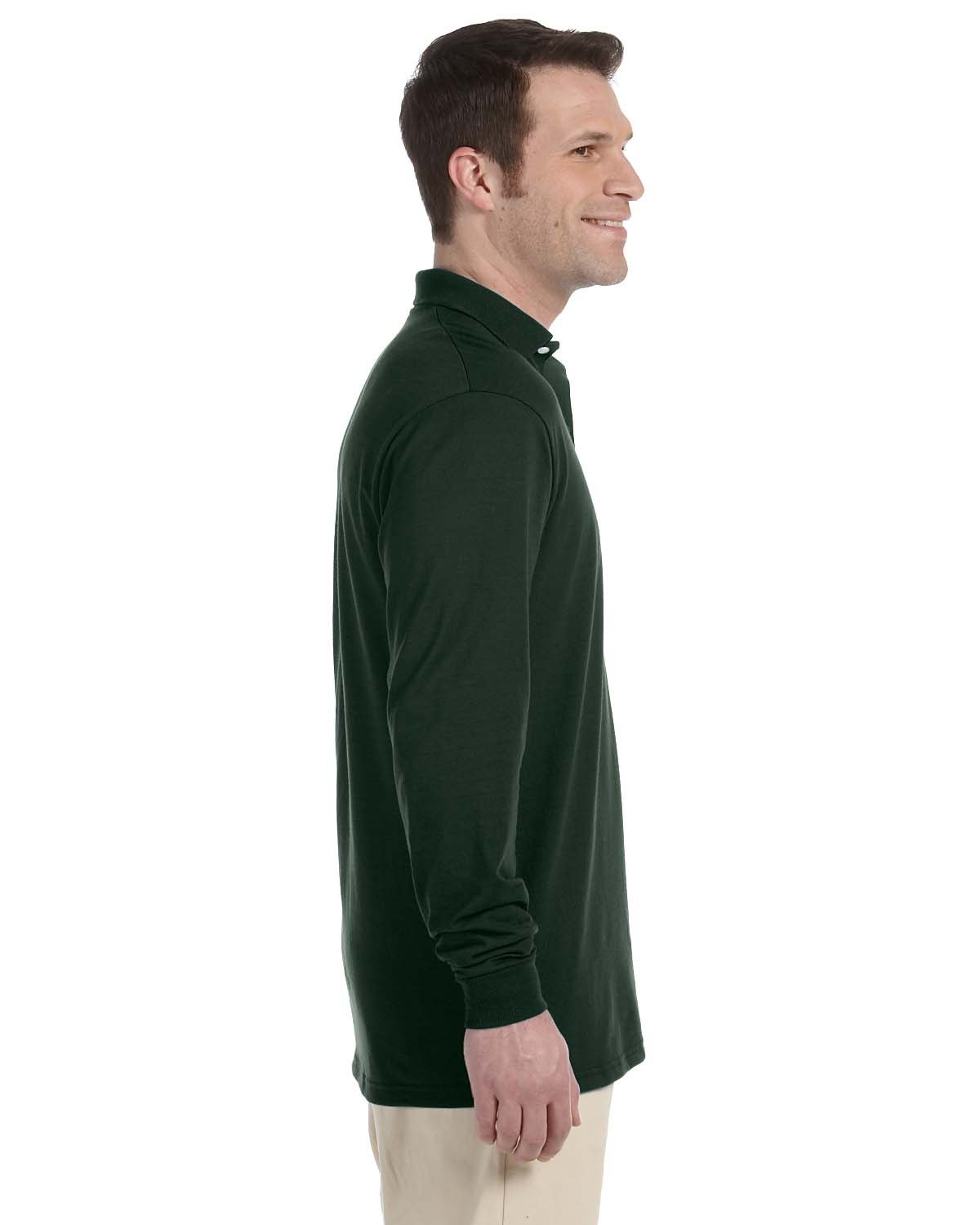 Jerzees Adult SpotShield™ Long-Sleeve Jersey Polo 437ML