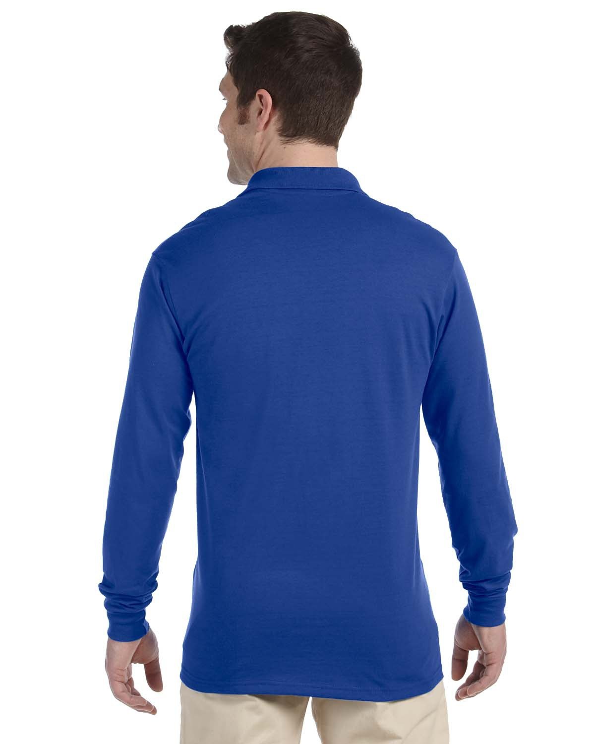 Jerzees Adult SpotShield™ Long-Sleeve Jersey Polo 437ML