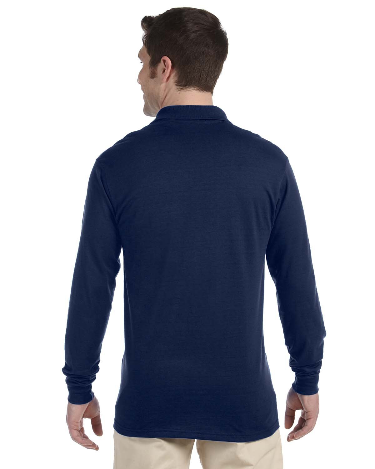 Jerzees Adult SpotShield™ Long-Sleeve Jersey Polo 437ML