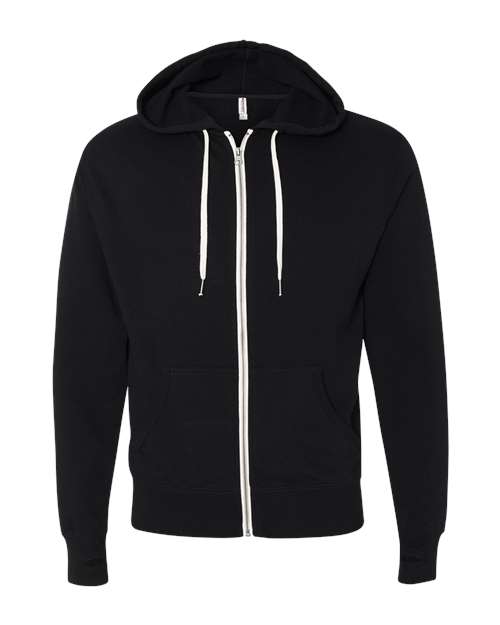 Independent Trading Co. Heathered French Terry Full-Zip Hooded Sweatshirt PRM90HTZ Custom Embroidered Business Logo