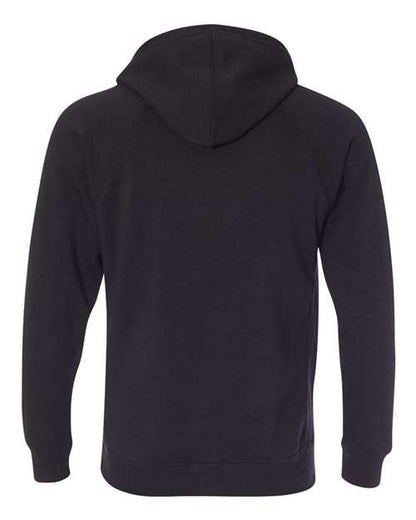 Independent Trading Co. Special Blend Raglan Hooded Sweatshirt PRM33SBP Black