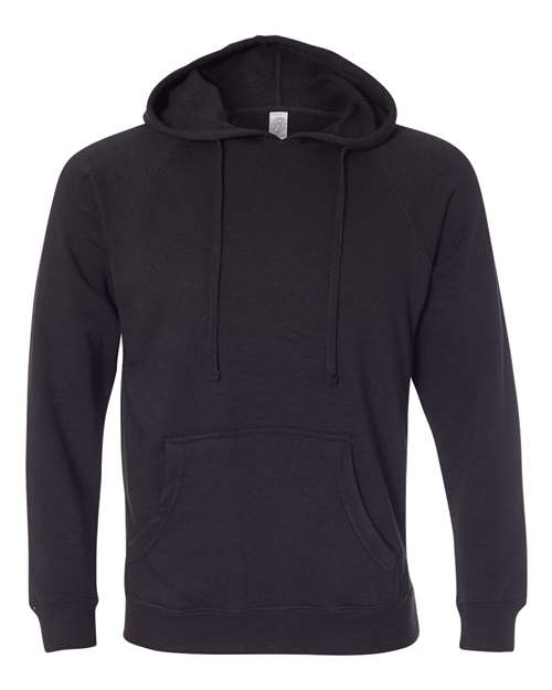 Independent Trading Co. Special Blend Raglan Hooded Sweatshirt PRM33SBP Black