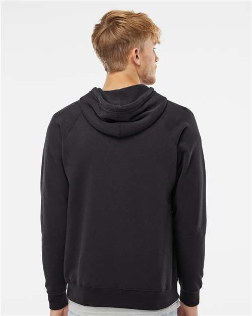 Independent Trading Co. Special Blend Raglan Hooded Sweatshirt PRM33SBP Black