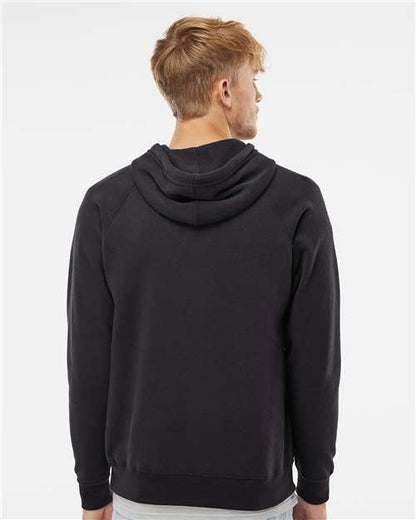 Independent Trading Co. Special Blend Raglan Hooded Sweatshirt PRM33SBP Black