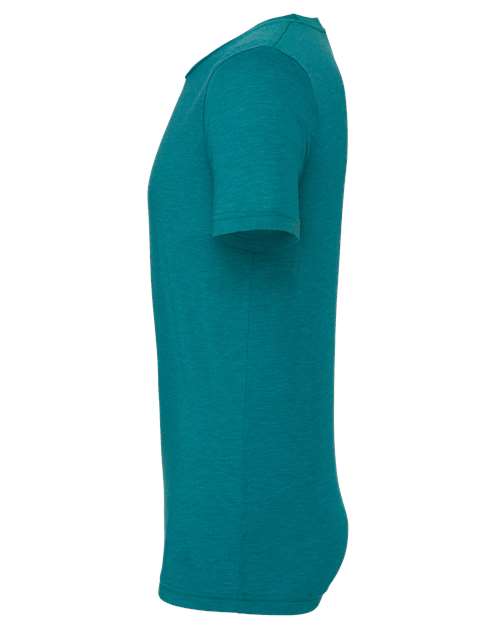BELLA + CANVAS Triblend Tee 3413 Teal Triblend Custom Embroidered Business Logo