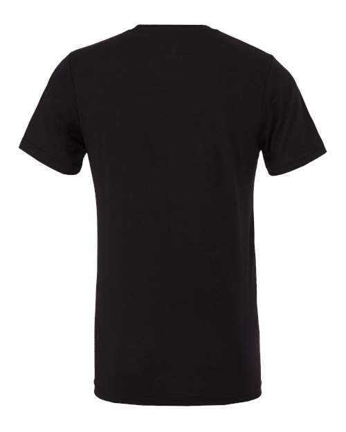 BELLA + CANVAS Triblend Tee 3413 Solid Asphalt Triblend Custom Embroidered Business Logo