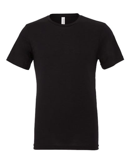 BELLA + CANVAS Triblend Tee 3413 Solid Asphalt Triblend Custom Embroidered Business Logo
