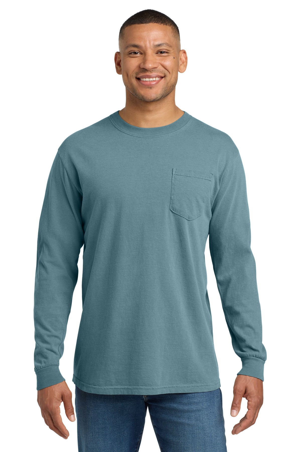 COMFORT COLORS  ®  Heavyweight Ring Spun Long Sleeve Pocket Tee. 4410