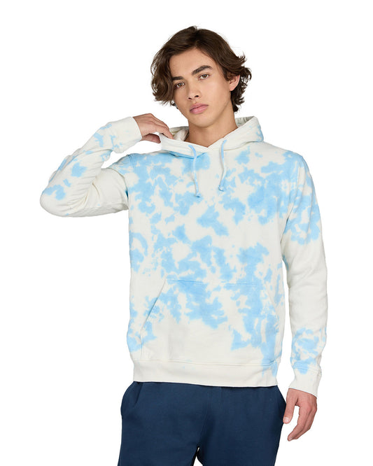 US Blanks Unisex USA Made Cloud Tie-Dye Hooded Sweatshirt 4412CL