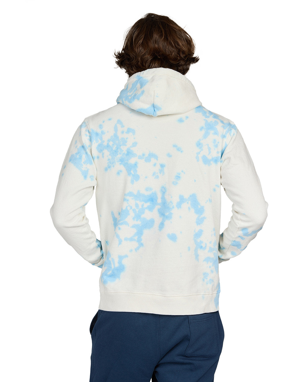 US Blanks Unisex USA Made Cloud Tie-Dye Hooded Sweatshirt 4412CL