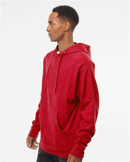 Independent Trading Co. Midweight Hooded Sweatshirt SS4500 Red Custom Embroidered Business Logo