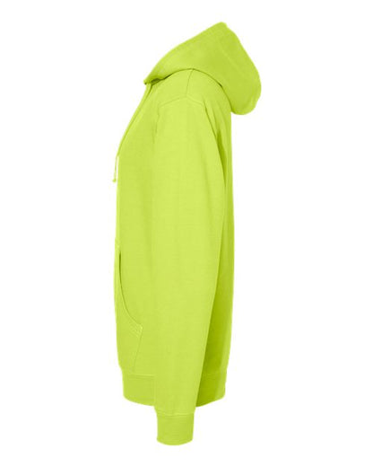 Independent Trading Co. Midweight Hooded Sweatshirt SS4500 Safety Yellow Custom Embroidered Business Logo
