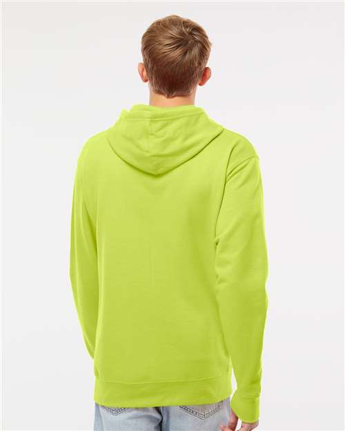 Independent Trading Co. Midweight Hooded Sweatshirt SS4500 Safety Yellow Custom Embroidered Business Logo