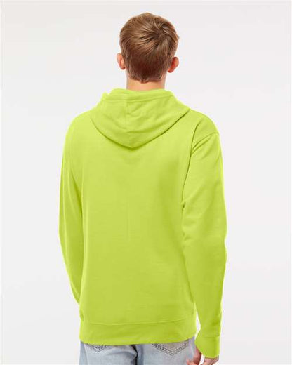 Independent Trading Co. Midweight Hooded Sweatshirt SS4500 Safety Yellow Custom Embroidered Business Logo
