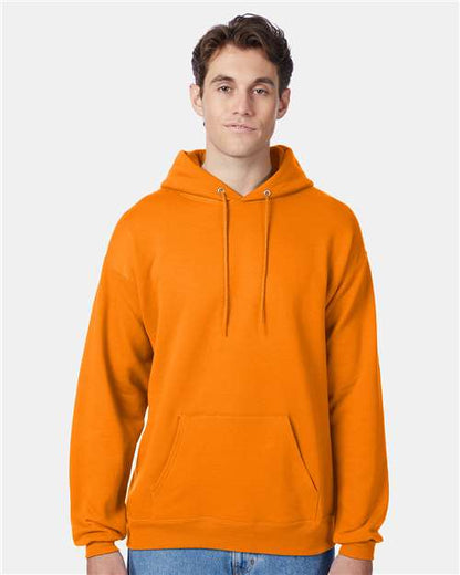 Custom Embroidered  Hanes Ecosmart® Hooded Sweatshirt P170 Safety Orange