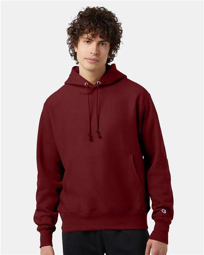Custom Embroidered  Champion Reverse Weave® Hooded Sweatshirt S101 Cardinal