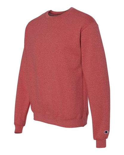 Champion Powerblend® Crewneck Sweatshirt S600 Scarlet Custom Embroidered Business Logo